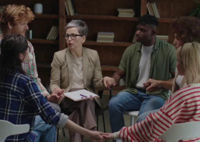 Multicultural group in therapy